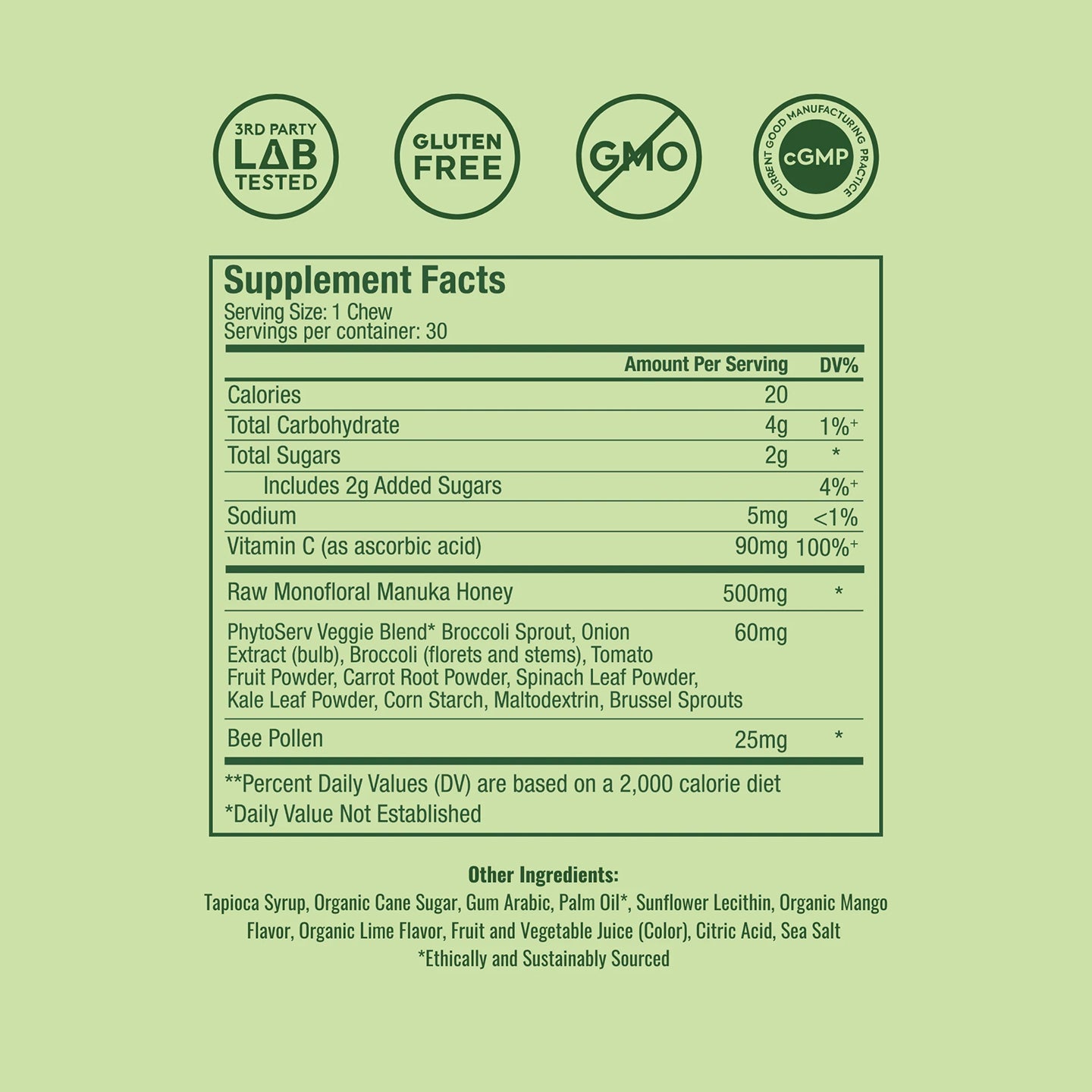 WonderBee + Greens Chews